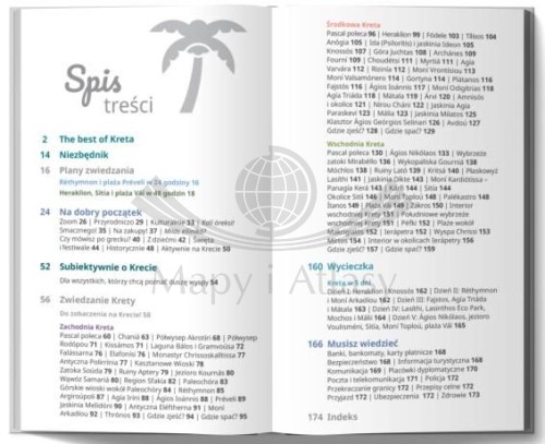Kreta przewodnik lajt wydawnictwa Pascal. Spis treści