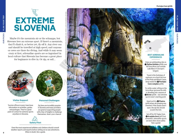 Słowenia. Przewodnik wydawnictwa Lonely Planet. Przykładowe strony 2