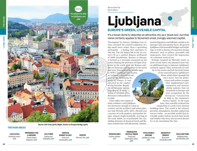 Słowenia. Przewodnik wydawnictwa Lonely Planet. Przykładowe strony 4