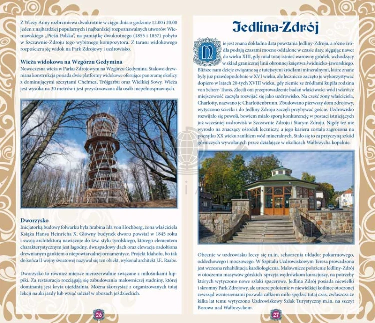 Zamek Książ. Wałbrzych, Szawno-Zdrój, Jedlina-Zdrój. Ilustrowany przewodnik z mapami wydawnictwa Galileos. Przykładowe strony 1