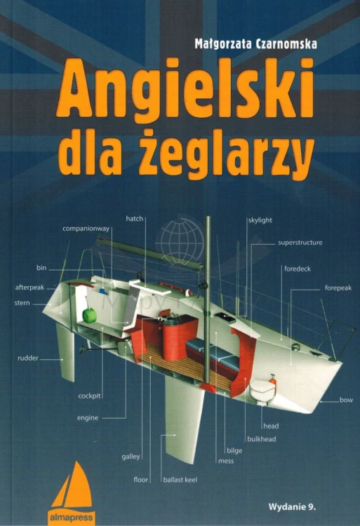 Angielski dla żeglarzy. Podręcznik żeglarska wydawnictwa Almapress. Okładka