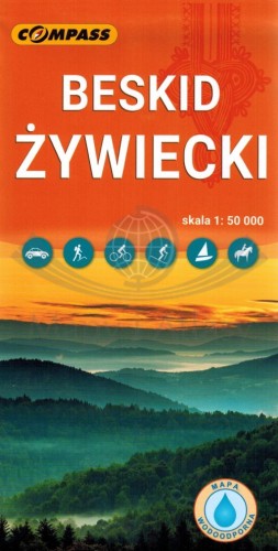 Beskid Żywiecki 1:50 000. Mapa laminowana wydawnictwa Compass. Okładka