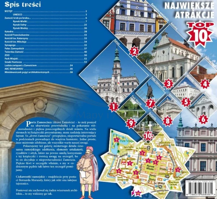 Zamość. Przewodnik wydawnictwa Galileos. Okładka - tył
