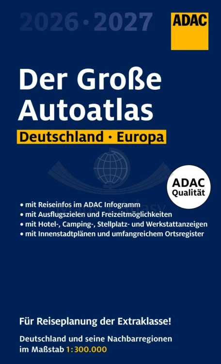 Niemcy, Europa. Atlas samochodowy Grosse wydawnictwa ADAC. Okładka