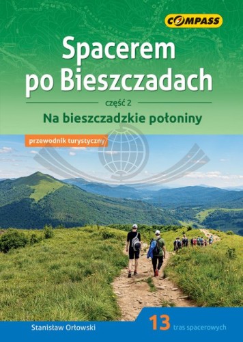 Spacerem po Bieszczadach. Część 2. Na bieszczadzkie połoniny. Przewodnik wydawnictwa Compass. Okładka