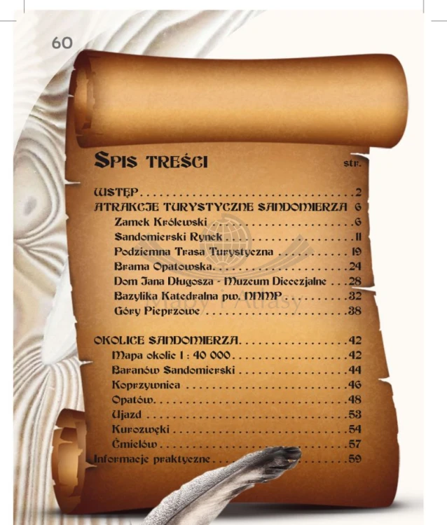 Sandomierz i okolice. Przewodnik wydawnictwa Galileos. Spis treści