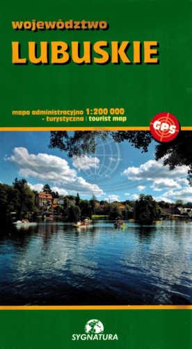 Województwo lubuskie 1:200 000. Mapa administracyjno-turystyczna wydawnictwa Sygnatura. Okładka