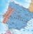Europa. Mapa fizyczna i polityczna. Podkładka na biurko wydawnictwa ArtGlob. Fragment 2