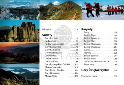 Polska. Panoramy gór Polski wydawnictwa ExpressMap. Spis treści