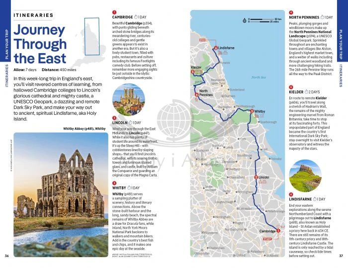 Anglia / England. Przewodnik wydawnictwa Lonely Planet. Przykładowe strony 3