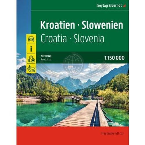 Chorwacja i Słowenia. Atlas samochodowo-turystyczny wydawnictwa Freytag Berndt. Okładka
