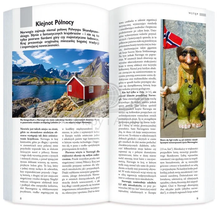 Norwegia 3 w 1. Przewodnik, atlas i laminowana mapa samochodowa wydawnictwa ExpressMap. Przykładowe strony 1