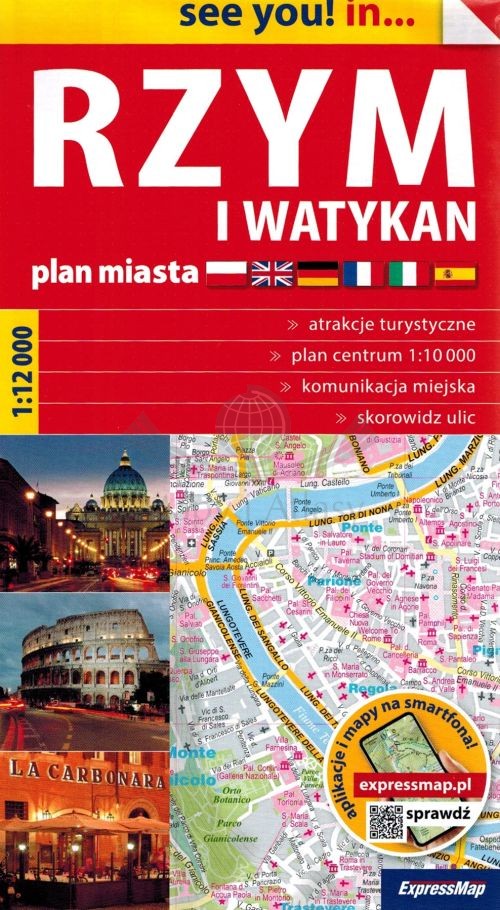 Rzym i Watykan 1:12 000. Mapa / Plan miasta. Wyd. 2026. ExpressMap