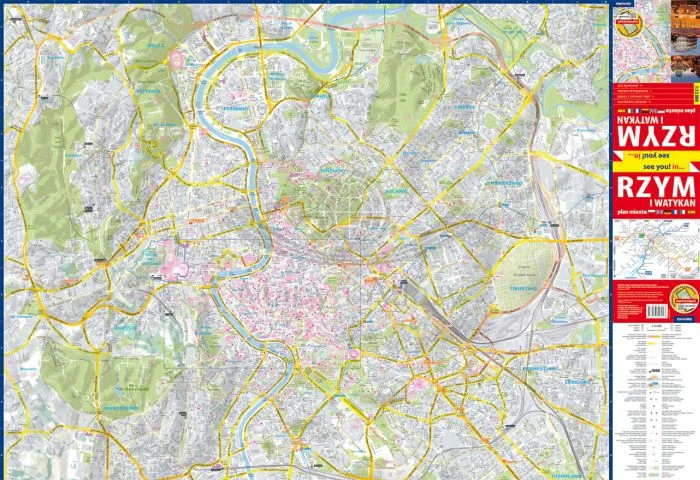 Rzym i Watykan 1:12 000. Mapa / Plan miasta wydawnictwa ExpressMap. Pierwsza strona