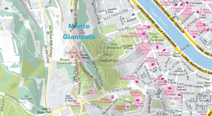 Rzym i Watykan 1:12 000. Mapa / Plan miasta wydawnictwa ExpressMap. Fragment 2
