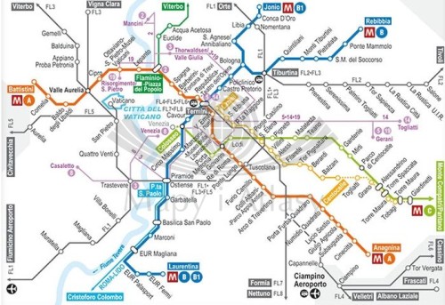Rzym i Watykan 1:12 000. Mapa / Plan miasta wydawnictwa ExpressMap. Zasięg