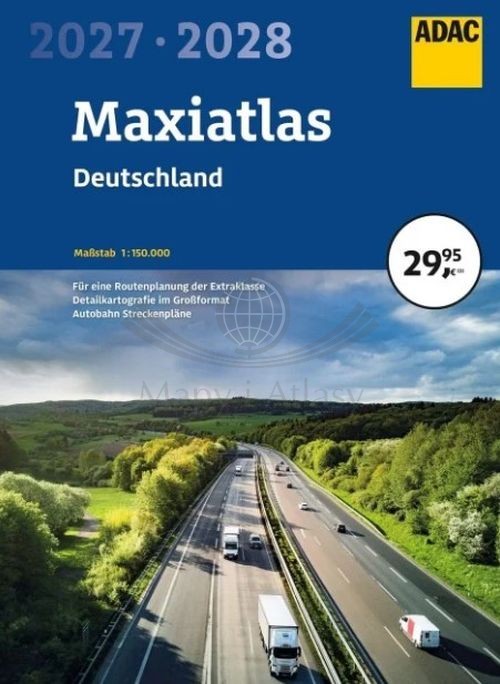 Niemcy 1:150 000. Atlas samochodowy MAXI. Wyd. 2027/2028. ADAC