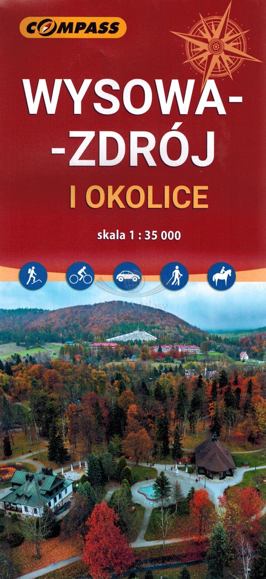 Wysowa-Zdrój i okolice. Mapa turystyczna / Plan miasta. Wyd. 2026. Compass
