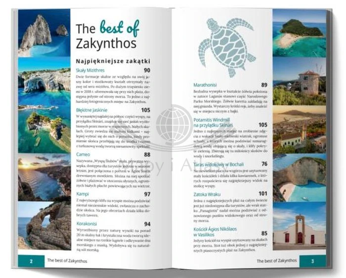 Zakintos / Zakynthos. Przewodnik Lajt wydawnictwa Pascal. Przykładowe strony 1