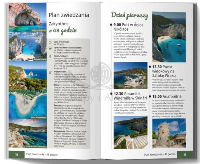 Zakintos / Zakynthos. Przewodnik Lajt wydawnictwa Pascal. Przykładowe strony 2