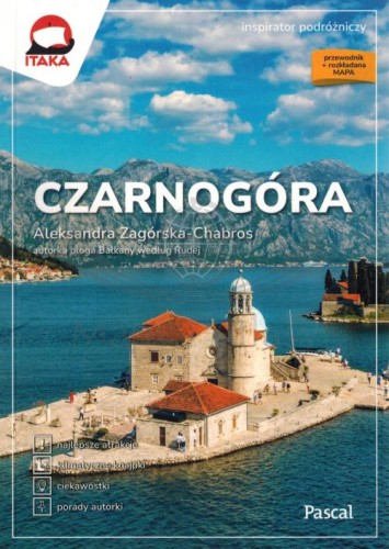 Czarnogóra. Inspirator Podróżniczy. Przewodnik + mapa wydawnictwa Pascal. Okładka