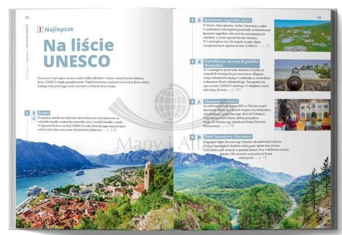 Czarnogóra. Inspirator Podróżniczy. Przewodnik + mapa wydawnictwa Pascal. Przykładowe strony 1