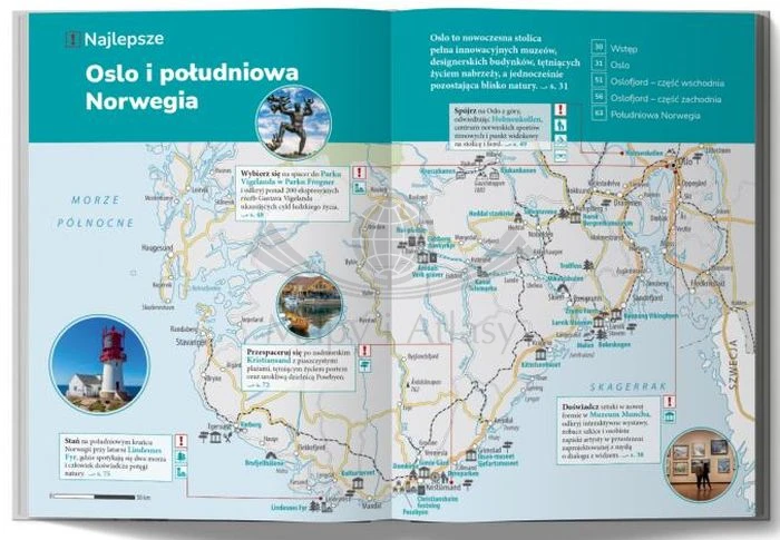 Norwegia Inspirator Podróżniczy+ mapa wydawnictwa Pascal. Przykładowe strony 2