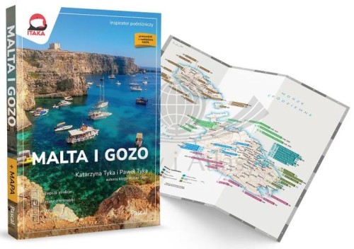 Malta i Gozo. Inspirator Podróżniczy. Przewodnik wydawnictwa Pascal. Okładka + mapa