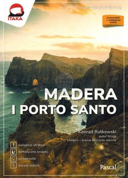 Madera i Porto Santo. Inspirator Podróżniczy. Przewodnik wydawnictwa Pascal. Okładka