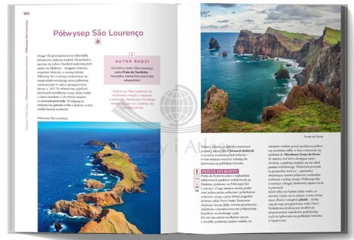 Madera i Porto Santo. Inspirator Podróżniczy. Przewodnik wydawnictwa Pascal. Przykładowe strony 3
