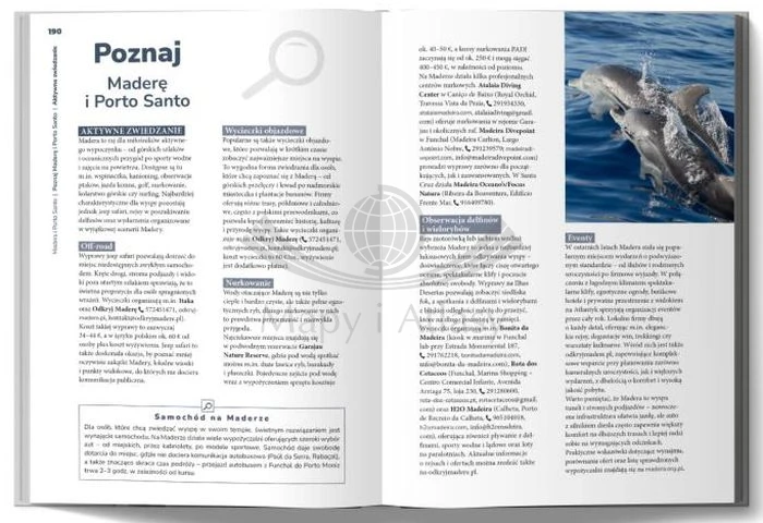 Madera i Porto Santo. Inspirator Podróżniczy. Przewodnik wydawnictwa Pascal. Przykładowe strony 4
