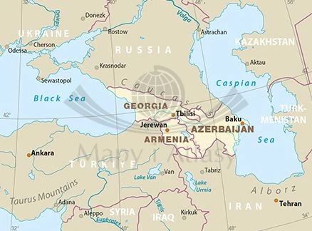 Kaukaz 1:650 000. Armenia, Azerbejdżan, Gruzja. Wodoodporna mapa samochodowo-turystyczna wydawnictwa Reise Know-How. Zasięg