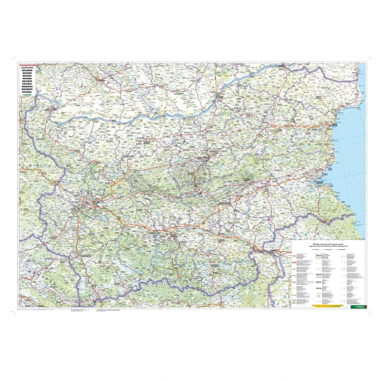 Bułgaria 1:400 000. Mapa samochodowo-turystyczna wydawnictwa Freytag &amp; Berndt. Pierwsza strona