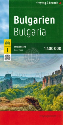 Bułgaria 1:400 000. Mapa samochodowo-turystyczna wydawnictwa Freytag &amp;amp; Berndt. Okładka