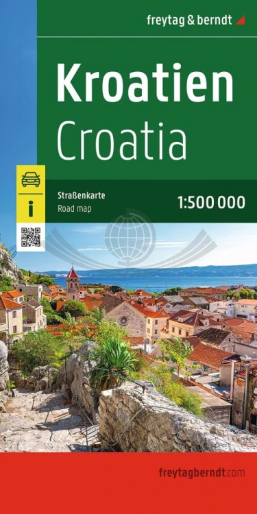 Chorwacja 1:500 000. Mapa samochodowa wydawnictwa Freytag Berndt. Okładka