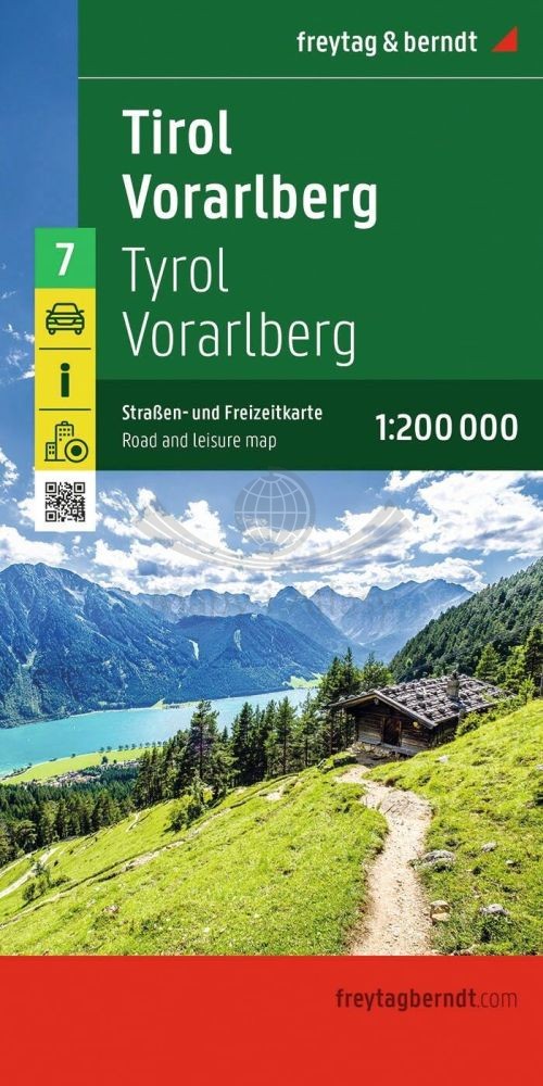 Tyrol, Vorarlberg. Mapa samochodowo-turystyczna /7/. Freytag & Berndt
