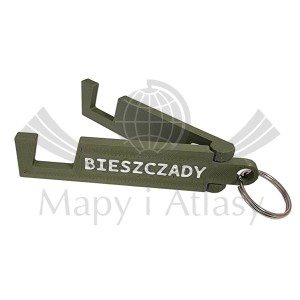Bieszczady. Składana podstawka pod telefon, brelok