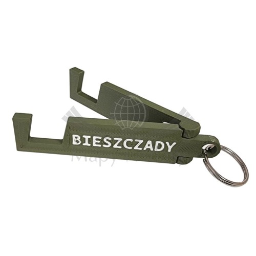 Bieszczady. Składana podstawka pod telefon, brelok