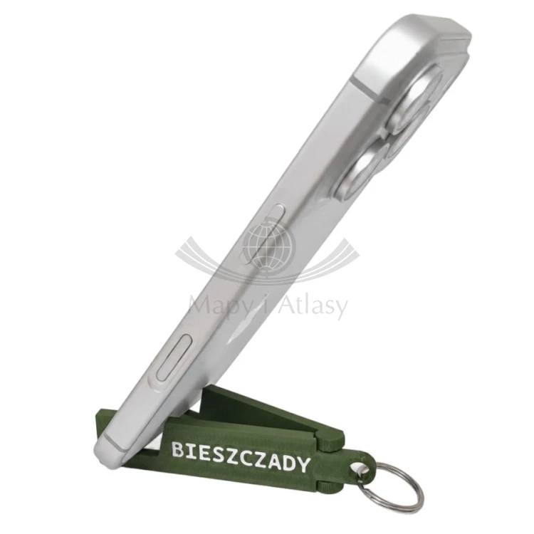 Bieszczady. Składana podstawka pod telefon, brelok