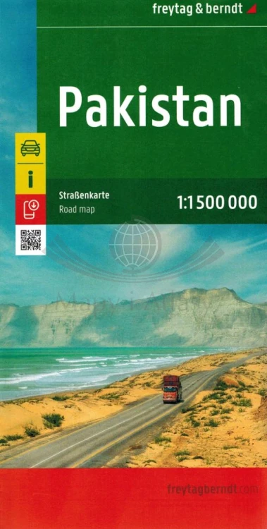 Pakistan 1:1 500 000. Mapa samochodowa wydawnictwa Freytag Berndt. Okładka