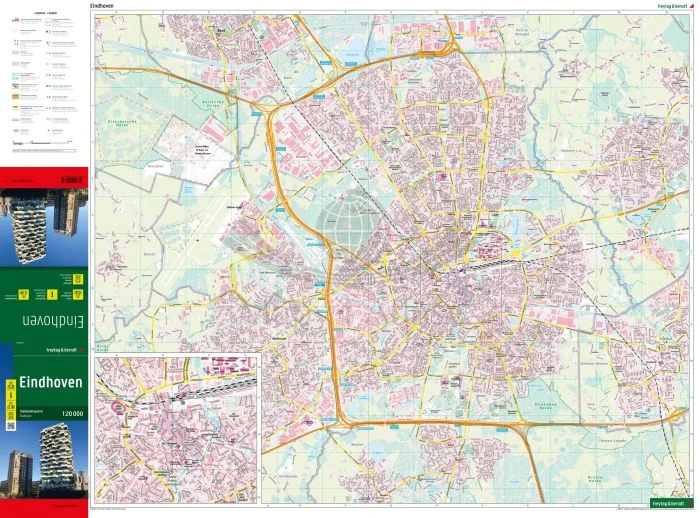 Eindhoven 1:20 000. Mapa / Plan miasta wydawnictwa Freytag Berndt. Pierwsza strona