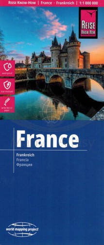 Francja 1:1 000 000. Wodoodporna mapa samochodowo-turystyczna wydawnictwa Reise Know-How. Okładka