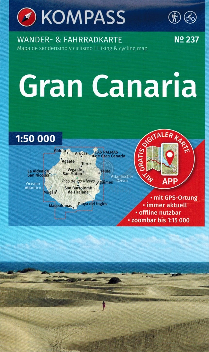 Gran Canaria 1:50 000. Mapa turystyczna 237. Wyd. 2026. Kompass