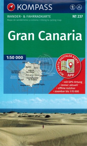 Gran Canaria. Mapa turystyczna 237 wydawnictwa Kompass. Okładka