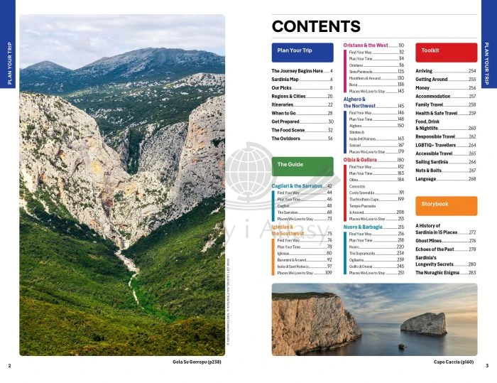 Sardynia / Sardinia. Przewodnik wydawnictwa Lonely Planet. Spis treści
