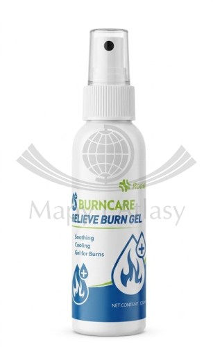 Sterylny opatrunek hydrożelowy. Żel na oparzenia. Spray 120 ml. BurnCare