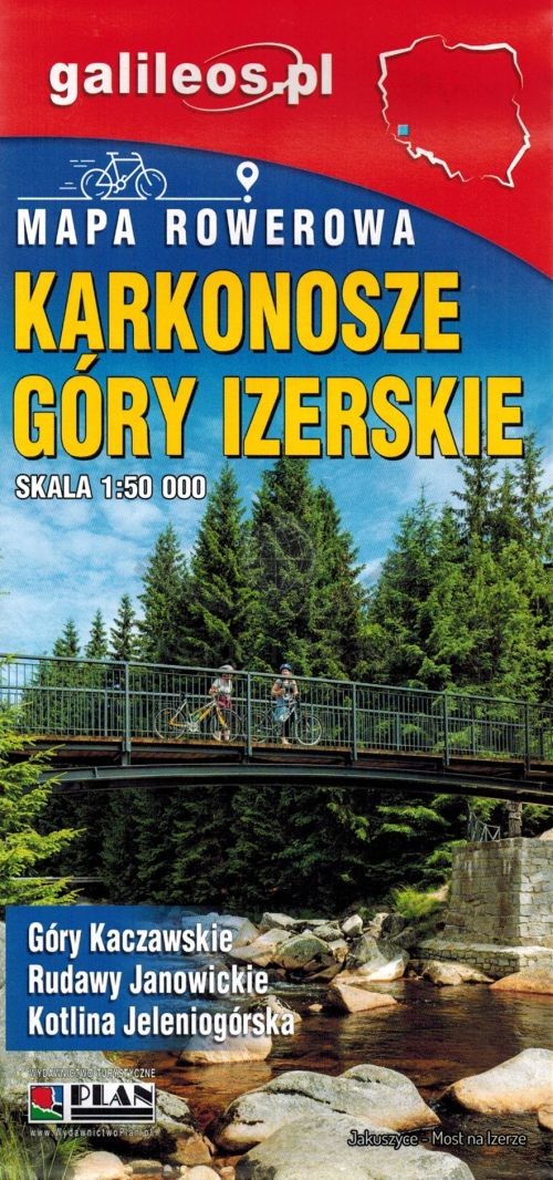 Karkonosze, Góry Izerskie, Kaczawskie, Rudawy Janowickie, Kotlina Jeleniogórska. Laminowana mapa rowerowa. Single Track. Wyd. 2026. Galileos