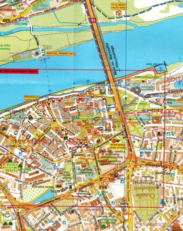 Kujawy. Mapa samochodowo-turystyczna wydawnictwa Galileos. Fragment 2