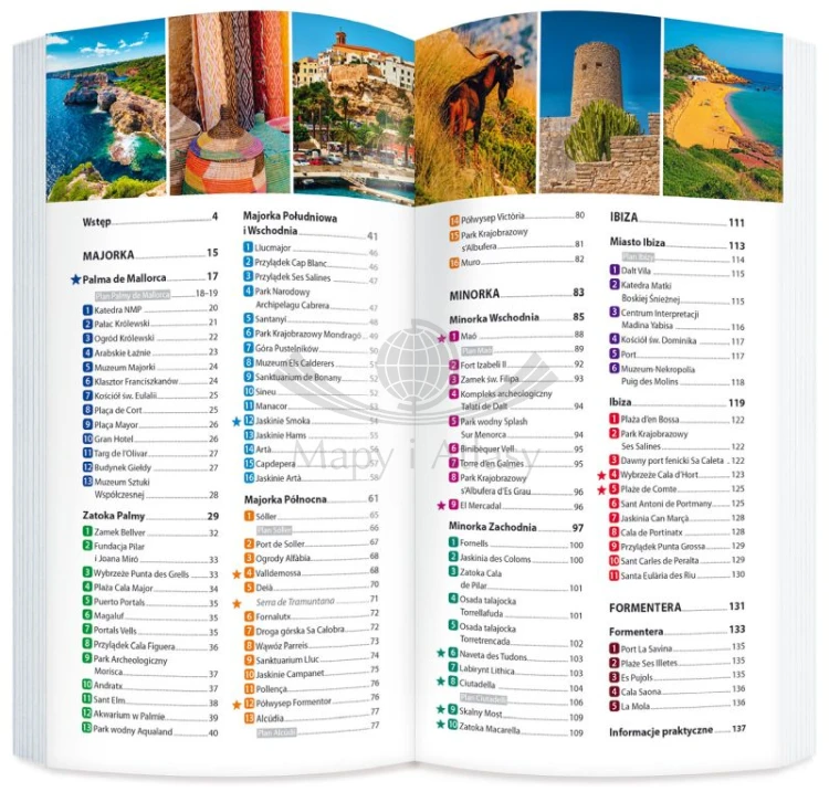 Majorka, Minorka, Ibiza, Formentera. Przewodnik light + laminowana mapa ExpressMap. Spis treści