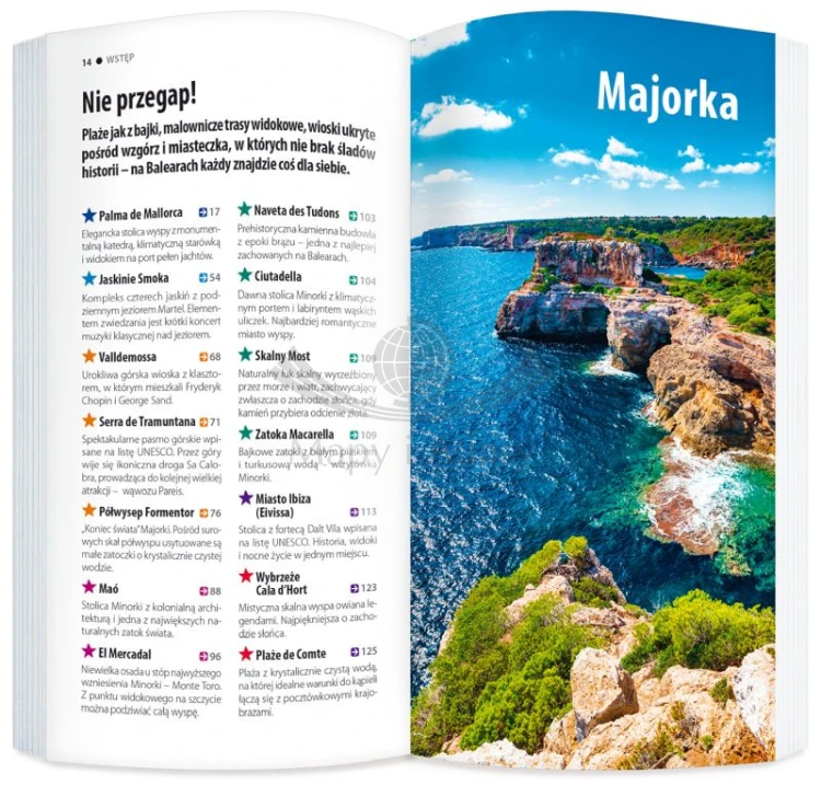 Majorka, Minorka, Ibiza, Formentera. Przewodnik light + laminowana mapa ExpressMap. Przykładowe strony 1